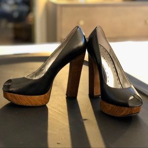 Gianni Bini Open-Toe Block Heels - Size 6.5